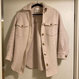 Aritzia Cream Shacket